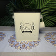 4kg Alloy storage Tin with Airtight Lid, Scoop, and Side Handles