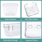 25 Piece Non Slip Drawer Organizer Set Stackable Multipurpose Storage Solution- Furaha Finds Kenya