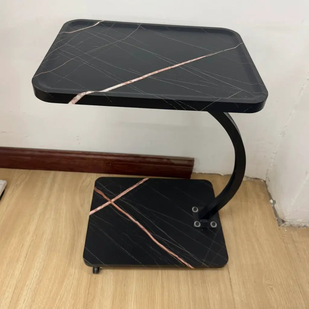 Modern Marble C-Shaped Side Table Side table Furniture