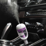 Car Humidifier Essential Oil Diffuser with Cool Mist and 12V Charging Port