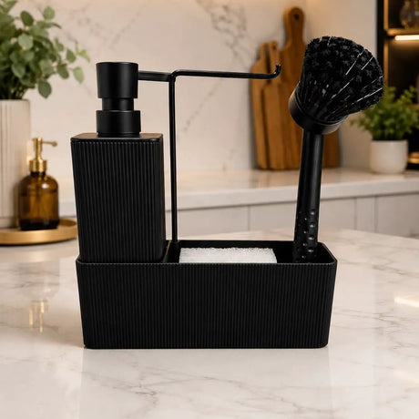 Soap Dispenser & Sink Caddy Set Soap & Lotion Dispensers