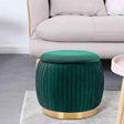 Luxury Velvet Storage Ottoman Stool Ottomans