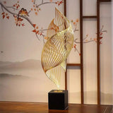Large Gold Metal Flame Sculpture Sculpture Sculptures & Statues