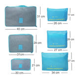 6pcs Luggage Travel Organizers Packing Cubes Set