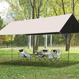 Outdoor Tarp with Poles Tent Awnings & Annexes