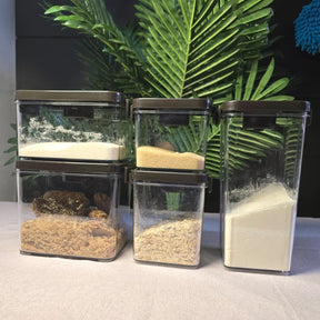 5 in 1 Airtight Cereal and Food Storage Containers Set with Air Pump Lids Cereal storage Food Storage Containers