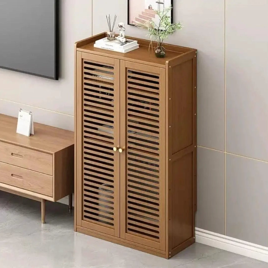2-Door Bamboo Storage Cabinet Storage cabinet Storage Cabinets