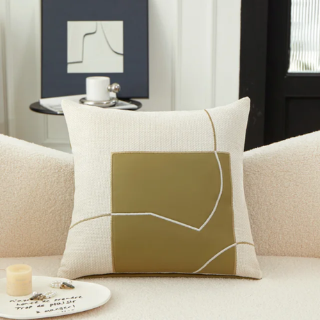 5pcs Geometric Embroidery Pillow Case 45x45cm Cushion Cover for Sofa & Living Room Decor.