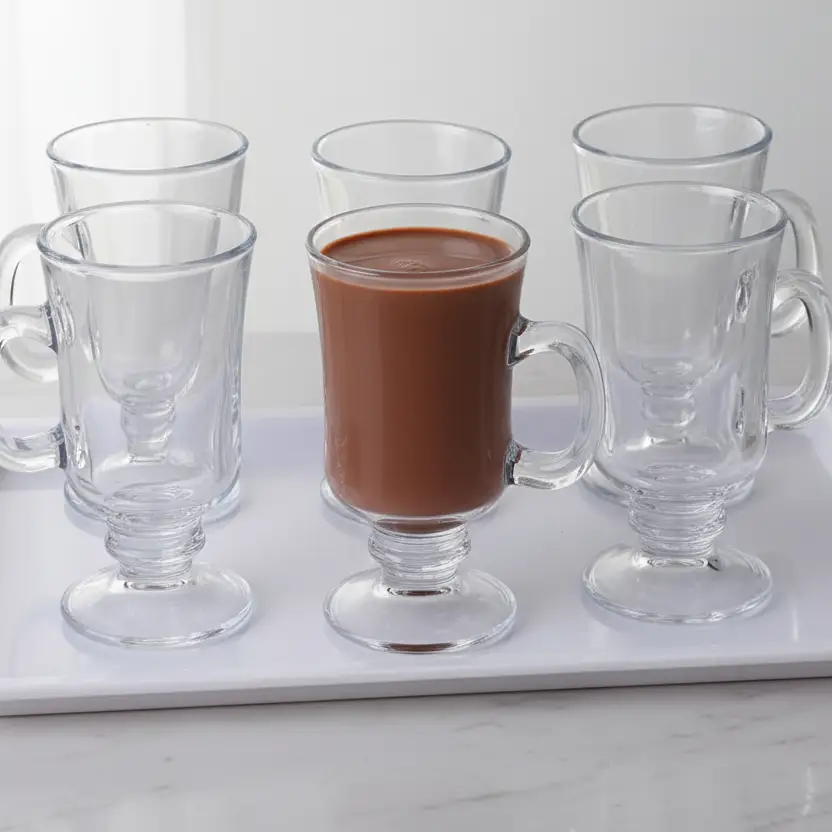 Irish Coffee Glass Cups Irish glass Coffee & Tea Sets