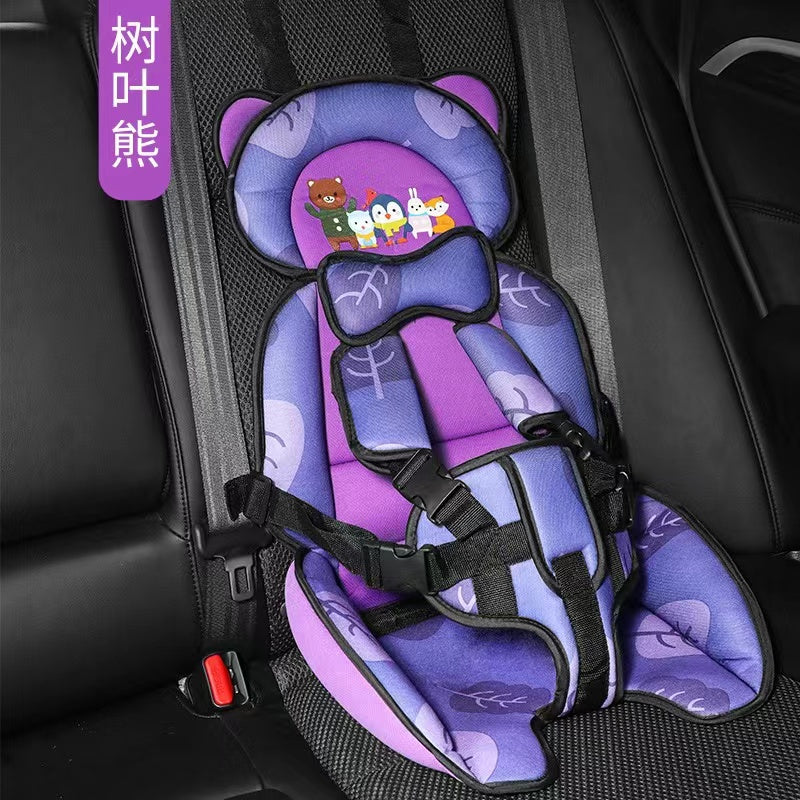 Children’s Safety Car Seat Cushion Big Size 2–10 Years Adjustable Portable Design