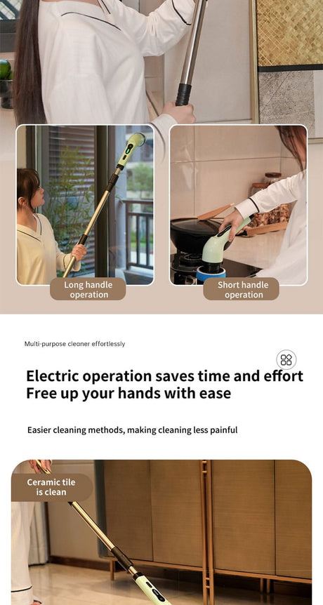 Wireless Rotating Cleaning Brush Electric Scrubber for Bathroom, Kitchen & Windows Multi-functional Household Tool- Furaha Finds Kenya