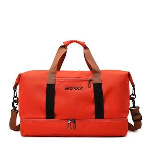 Large Capacity Waterproof Travel Bag – Unisex Oxford Duffle with Shoe Compartment