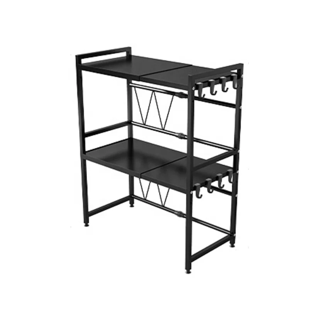 Metallic Microwave Stand for Kitchen Countertop Storage and Organization- Furaha Finds Kenya
