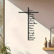 Metal Cross Biblical Scriptures Wall Decor Wall decor Decor