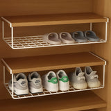 Large Capacity Under-The-Shelf Shoe Rack – Black