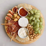 Single Layer Bamboo Rotating Spice Rack Lazy Susan Organizer 360° Turntable.