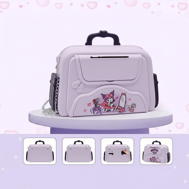 Portable Handbag Money Box with Fingerprint & Password Piggy bank Piggy Banks