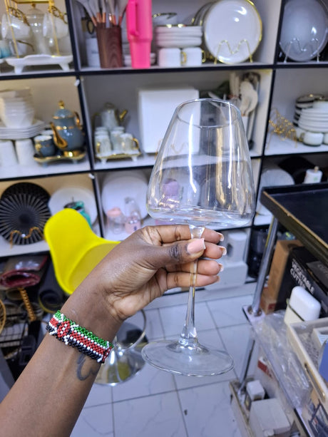 Elegant Goblet Wine Glass 613ml – Set of 2 or 6- Furaha Finds Kenya
