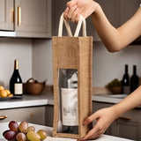 Rustic Christmas Wine Bottle Bag Wine bottle bag Gift Bags