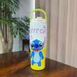 Customized Cartoon Character (Stitch) Stainless Steel Insulated Tumbler with Portable Handle Tumbler