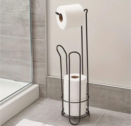 New Metallic Toilet Tissue Holder Matte Black Finish