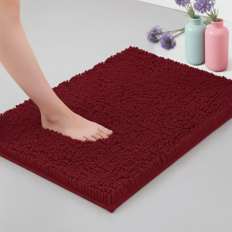 Chenille Bathroom Mat Bath Mats & Rugs