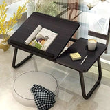 Adjustable Tilting Laptop Folding Table Stand Desk for Bed and Sofa with Foldable Legs.