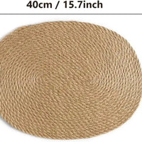 Woven Oval Shape Placemats Placemats Placemats