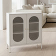 Arched Glass Door Storage Cabinet Storage cabinet Storage Cabinets