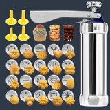 Stainless Steel Cookie Press & Biscuit Maker Set Kitchen & Dining Cookie Presses