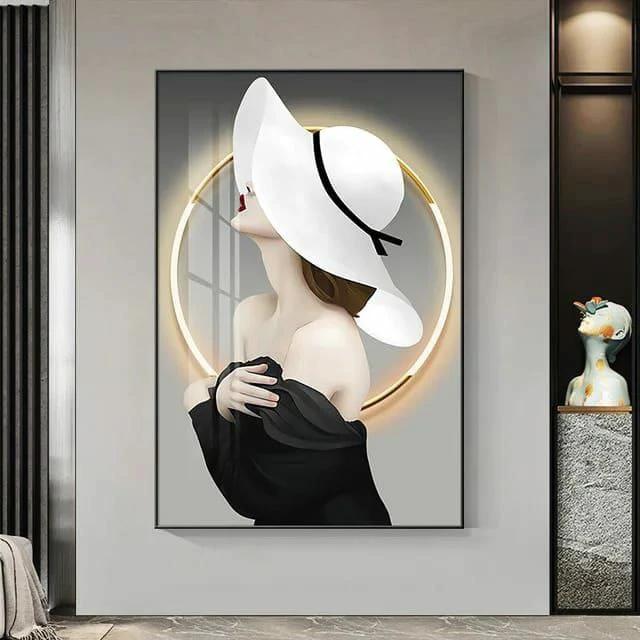 Crystal Porcelain Decorative Painting 30×50 cm – Elegant Crystal Design Decorative painting Paintings