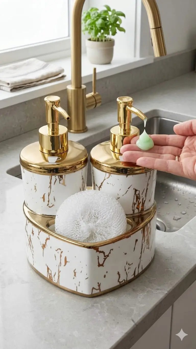 Heart Twin Ceramic Soap Dispenser Set Soap dispenser Soap & Lotion Dispensers