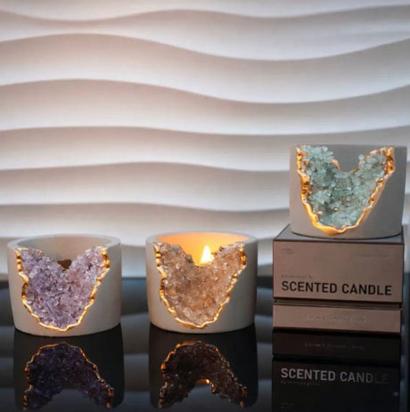 Geode Crystal Scented Candle Home & Garden Candles