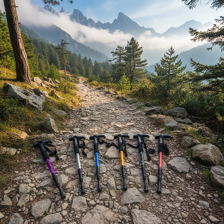 Anti-Shock Adjustable Trekking Pole Travel Accessories Hiking Poles
