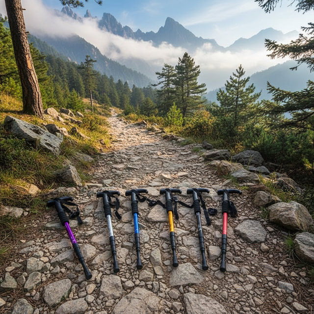 Anti-Shock Adjustable Trekking Pole Travel Accessories Hiking Poles