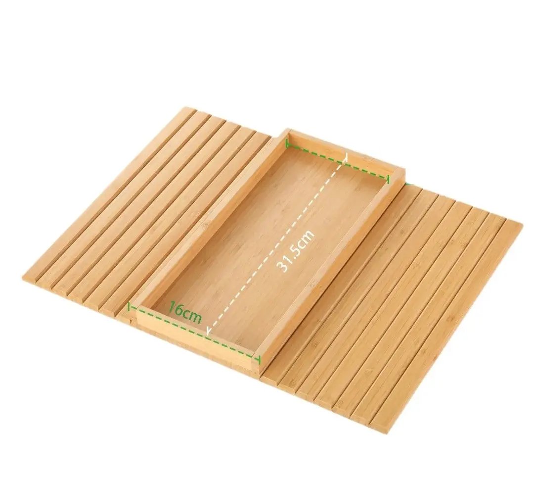 Foldable Bamboo Sofa Armrest Tray Armrest tray Sofa Accessories