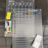 Magnetic Chores Planner 2-Piece Set with Pens and Eraser Home organizer Storage & Organization