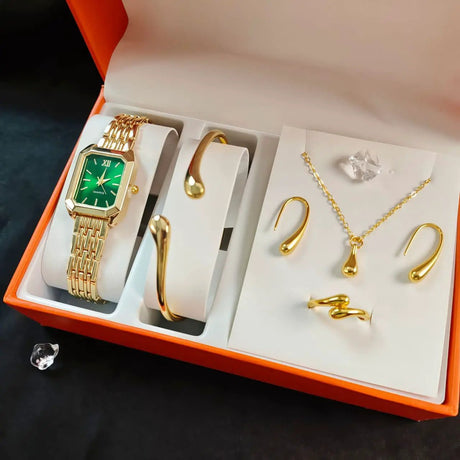 Ladies Gold Watch & Jewellery Gift Set Gift set Jewelry Sets
