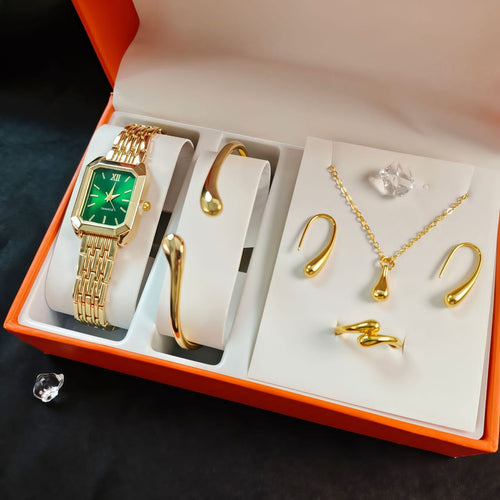 Ladies Gold Watch & Jewellery Gift Set Gift set Jewelry Sets
