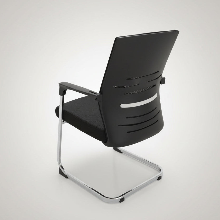 Black Mesh Visitor Office Chair Office chair Office Chairs