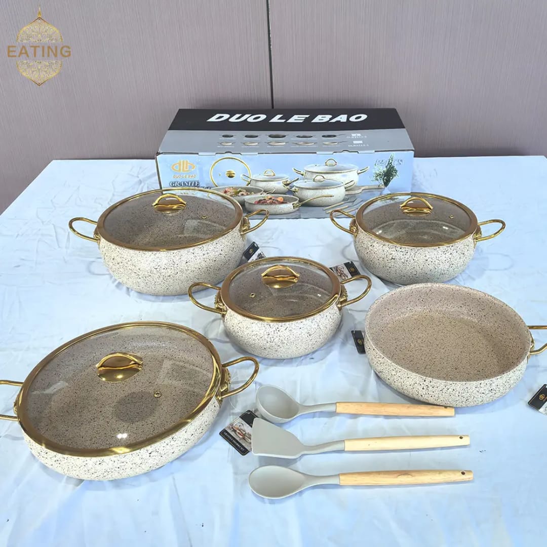 9 Piece Granite Classy Cookware Set- Furaha Finds Kenya