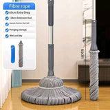 Extra Drag Fibre Rope Mop with 128cm Extension and Stainless Steel Rod