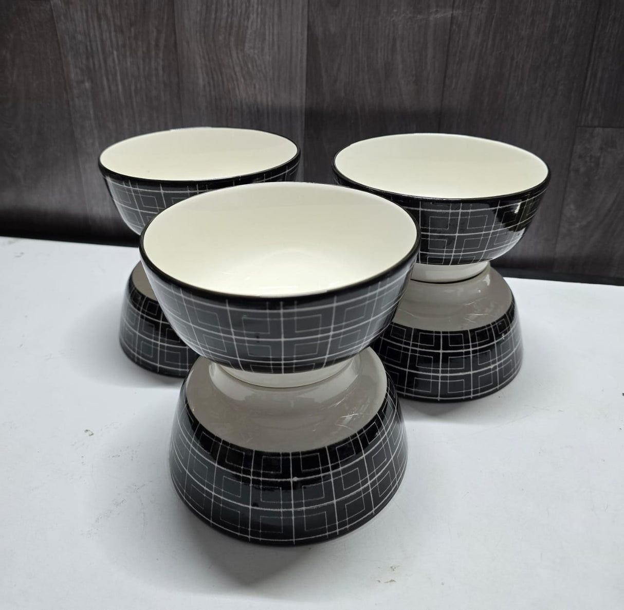 6pcs Ceramic Bowls Set in Elegant Finish- Furaha Finds Kenya