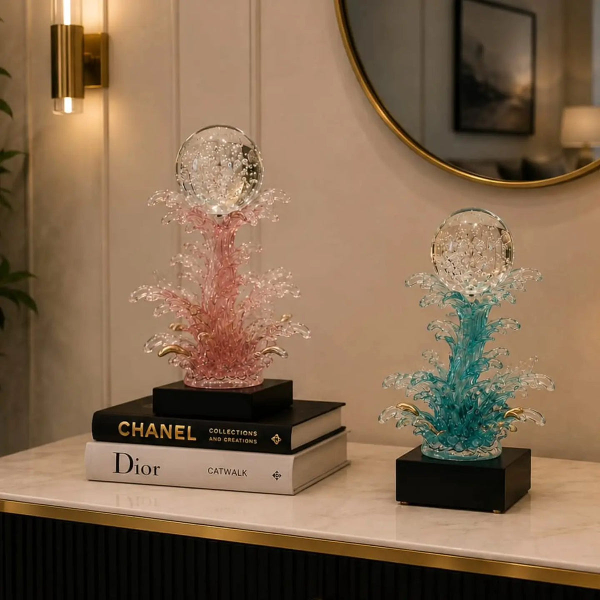 Modern Resin Ocean Wave Sculpture Sculpture Sculptures & Statues
