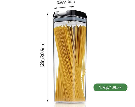 4-Piece Transparent Acrylic Pantry Storage Containers Storage container Food Storage Containers