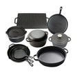 Preseasoned Cast Iron Cook,Bake & Serve Set Heavy Duty 10 Piece Collection- Furaha Finds Kenya