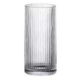 Premium Clear Japanese Style Ribbed Glasses- Furaha Finds Kenya