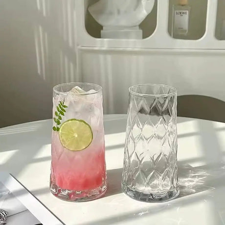 Diamond Rhombus Multifunctional Glass Cups Cordial Glasses