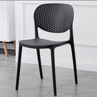 Modern Perforated Back Plastic Chair for Dining and Office Use Furniture Kitchen & Dining Room Chairs