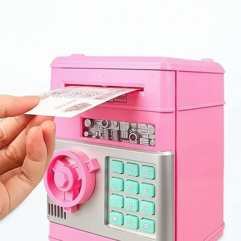 Electronic ATM Piggy Bank - Password Money Box with Auto Cash Counter